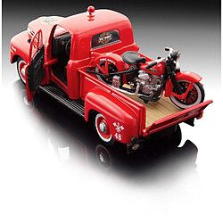 Maisto - 2043058 - Maquette De Voiture - Ford F-1 Pickup '48 + El Knucklehead '36 - Rouge - Echelle 1/24 pas cher