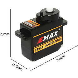 Avis EMax ES08A II 8.6g Servo analogique à engrenages en plastique avec kit de support de bras 15T pour pièces de rechange axiales SCX24 RC