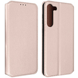 Avizar Housse pour Samsung Galaxy S23 Clapet Porte-carte Support Vidéo rose