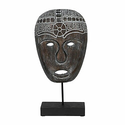 BigBuy Home Figurine Décorative Marron Masque 24 x 12 x 46 cm