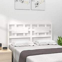 Maison Chic Tête de lit moderne pour chambre - Décoration de lit Blanc 140,5x4x100 cm Bois massif de pin -MN60782