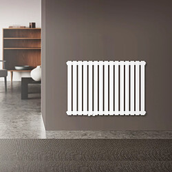 Acheter LuxeBath Radiateur de salle de bains Radiateur Stella raccord central Radiateur design blanc 870x600 mm