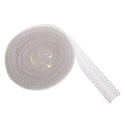 5 verges 18mm stretch ruban de garniture de dentelle élastique bricolage couture artisanat blanc pas cher