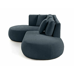 Avis Lisa Design Santorini - canapé modulable d'angle gauche + pouf - 4 places - en tissu texturé