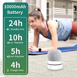 Acheter SANAG Compatible Avec Homepod Mini Batterie 10000Mah Base De Batterie Portable Externe Support Sans Fil Avec 10 Heures D'Autonomie(Blanc)