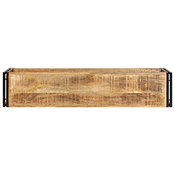 Avis Helloshop26 Meuble télé buffet tv télévision design pratique 150 cm bois massif de manguier 2502078