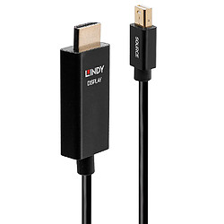 Lindy 40920 câble vidéo et adaptateur 0,5 m Mini DisplayPort HDMI Noir