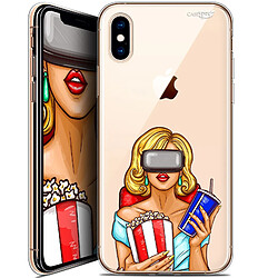 Caseink Coque arrière Apple iPhone Xs / X (5.8 ) Crystal Gel HD [ Nouvelle Collection - Souple - Antichoc - Imprimé en France] Au Cinema