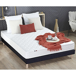 Idliterie Ensemble Matelas accueil Latex 3 zones INITIAL - Bi Confort Mousse & Latex + Sommier - Made in France