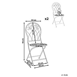 Avis Beliani Chaise de jardin STIFFE Métal Blanc