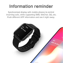 Avis Universal Smartwatch Homme Full Touch Fitness Tracker Tension artérielle Smartwatch Femme Smartwatch (Noir)