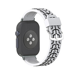 Acheter Wewoo Bracelet blanc pour Apple Watch Series 3 & 2 & 1 38mm Fashion Fishbone Motif Silicone de montre