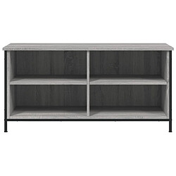 Avis vidaXL Meuble TV Sonoma gris 100x40x50 cm Bois d'ingénierie