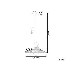 Avis Beliani Lampe suspension CURONE Verre Cuivré