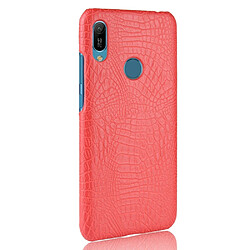 Avis Wewoo Coque PC + PU antichoc en texture de crocodile pour Huawei Y6 2019 rouge