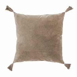 Paris Prix Coussin Déco en Velours Roma 45x45cm Marron