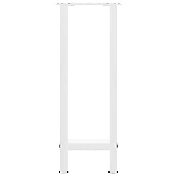 Acheter vidaXL Pieds de table basse blanc 2 pcs 28x(72-73) cm acier