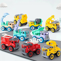 Acheter Universal 4pcs Construction Toy Engineering Car Tamin Fire Truck Buil