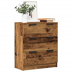 vidaXL Buffet vieux bois 60x30x70 cm bois d'ingénierie