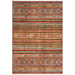 Vidal Tapis de laine 208x94 rouge Torkman