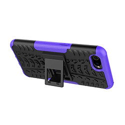 Acheter Wewoo Coque Pour OPPO Realme C2 Texture de pneu TPU antichoc + PC Housse de protection avec support violet