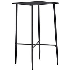 vidaXL Ensemble de bar 3 pcs Plastique Noir