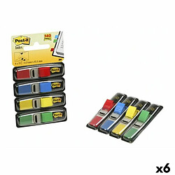 Ensemble de Notes Adhésives Post-it Index 12 x 43,1 mm Multicouleur 140 Volets (6 Unités)