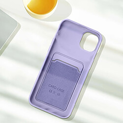 Acheter Avizar Coque iPhone 14 Plus Silicone Souple Porte-carte lavande