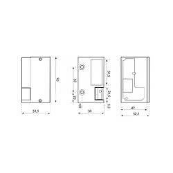 Thirard - Gâche électrique - 12-24V AC/DC - pour Serrure en applique horizontale - droite - 8851