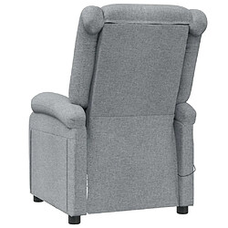 Acheter vidaXL Fauteuil de massage Gris clair Tissu