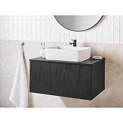 Beliani Meuble de salle de bain 80 x 52 cm noir ALZIRA