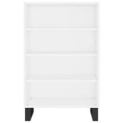 Avis vidaXL Buffet haut blanc 57x35x90 cm bois d'ingénierie