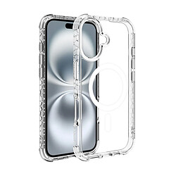 Muvit Coque pour iPhone 16 Plus MagSafe Antichocs 3M OFG Technologie 3D Transparent