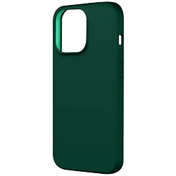 Avizar Coque pour iPhone 15 Pro Silicone Premium Semi rigide Finition Mate Douce Vert