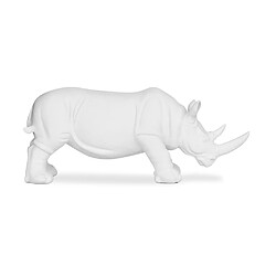 Avis ICONIK INTERIOR Figurine Décorative Rhinocéros - Blanc Mat - Rhyn Blanc