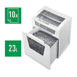 Avis Leitz 80022000 Iq Office P5 CH Destructeur de documents Blanc