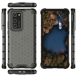 Coque en TPU motif en nid d'abeille résistant aux chocs gris pour votre Huawei P40 Pro