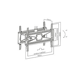 Avis Support pour deux téléviseurs 23-75" VESA 600x400 Maclean MC-703