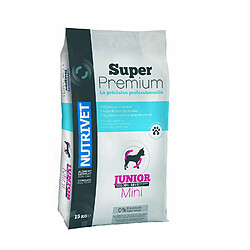 Nutrivet SUPER PREMIUM Croquettes chien junior 30/18 mini race 15 kg 0% blé