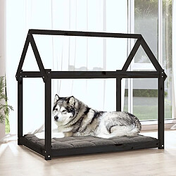 Avis Maison Chic Niche Lit pour chien | Panier couchage pour chien Noir 111x80x100 cm Bois de pin solide -GKD75984