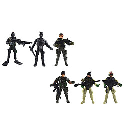 Avis Soldat militaire de 6 pièces avec des armes à feu figurines figurines