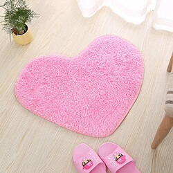 Acheter Wewoo Tapis de Bain Antidérapants en Forme de Coeur de Décoration de MaisonTaille 70 * 80CM Chameau Clair