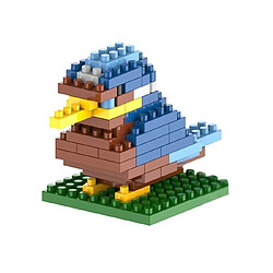 Wewoo Jeu construction DIY Blue Bird Cartoon Assemblé Enfants Illumination Blocs de Éducatifs Intelligence Jouet