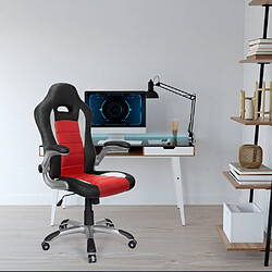 Chaise gaming / Chaise de bureau GAME SPORT rouge / noir hjh OFFICE pas cher