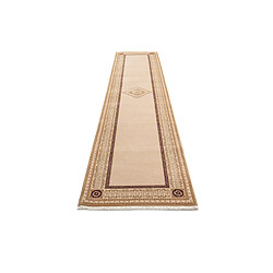 Avis Vidal Tapis de couloir en laine 399x81 brun Darya