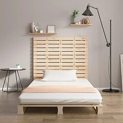 Avis Maison Chic Tête de lit scandinave,Meuble de chambre murale 146x3x91,5 cm Bois massif de pin -MN51061