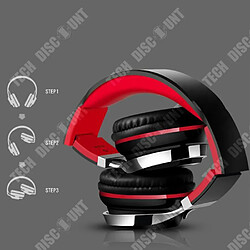 Tech Discount TD® Casque Pliant Contrôle de Ligne Jeu Mobile Écouter des Chansons Caisson de Basses Casque Filaire Confortable et Léger