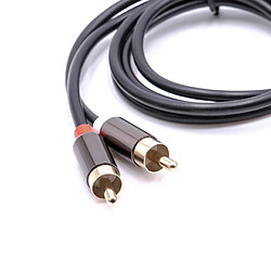 vhbw Adaptateur pour câble audio stéréo 3,5mm vers 2x connecteur RCA, câble en Y