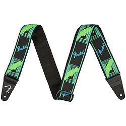 Neon Monogrammed Strap Green/Blue Fender