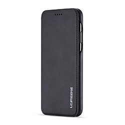 Wewoo Coque Pour iPhone XS Max Hon Série Antique Etui en cuir avec fentes cartes & support & portefeuille Noir